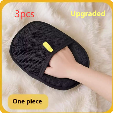 Pet Hair Remover Mitt – Deshedding Brush Glove for Dogs, Cats & Rabbits | Gentle Grooming for Long, Short & Curly Hair