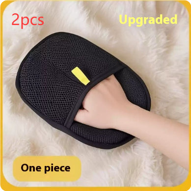 Pet Hair Remover Mitt – Deshedding Brush Glove for Dogs, Cats & Rabbits | Gentle Grooming for Long, Short & Curly Hair