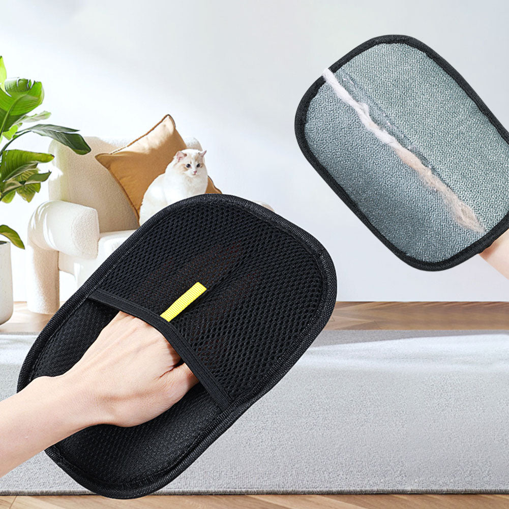 Pet Hair Remover Mitt – Deshedding Brush Glove for Dogs, Cats & Rabbits | Gentle Grooming for Long, Short & Curly Hair