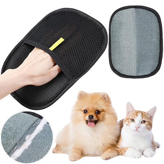 Pet Hair Remover Mitt – Deshedding Brush Glove for Dogs, Cats & Rabbits | Gentle Grooming for Long, Short & Curly Hair