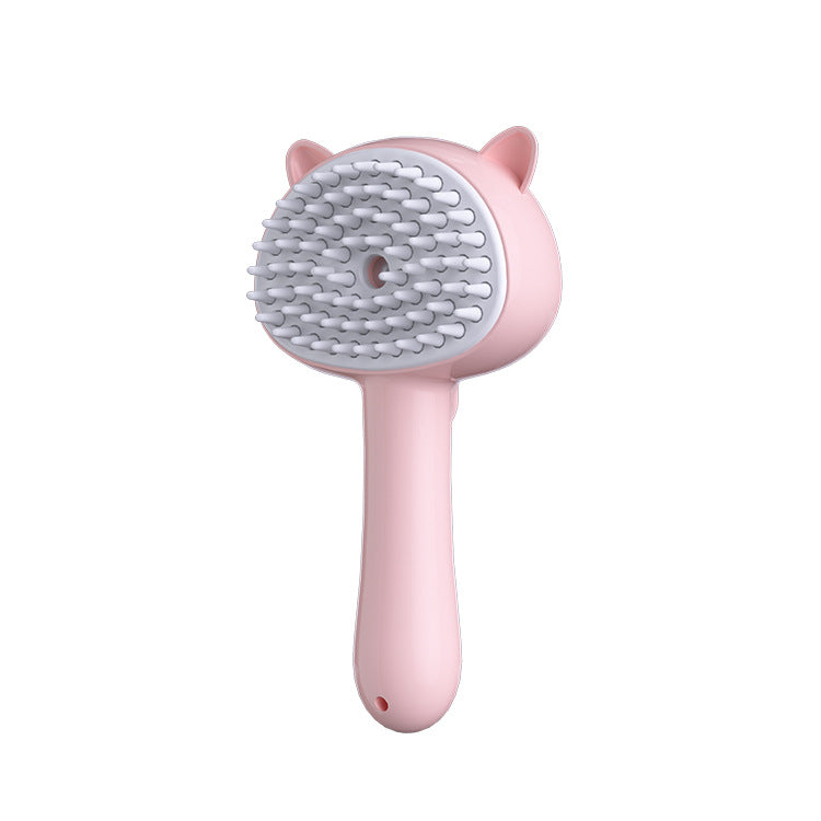 Hair Cleaning Brush with Mist – Multifunctional Rechargeable Self-Cleaning Cat & Dog Grooming Brush