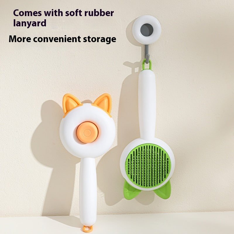 Pet Dog & Cat Brush – Self-Cleaning Hair Remover