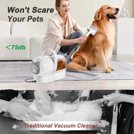 Vacuum Trimming 7-in-1 Multifunctional Pet Grooming Device – Easy & Safe Pet Hair Care